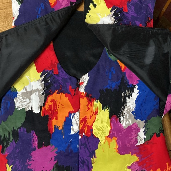 Kate Spade Saturday Multicolor Paint Mod Sleeveless Shift Dress Size 2 - Picture 5 of 7